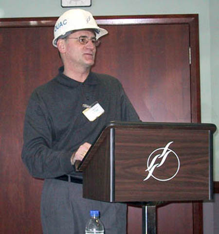Greg Marcotte in a hard hat